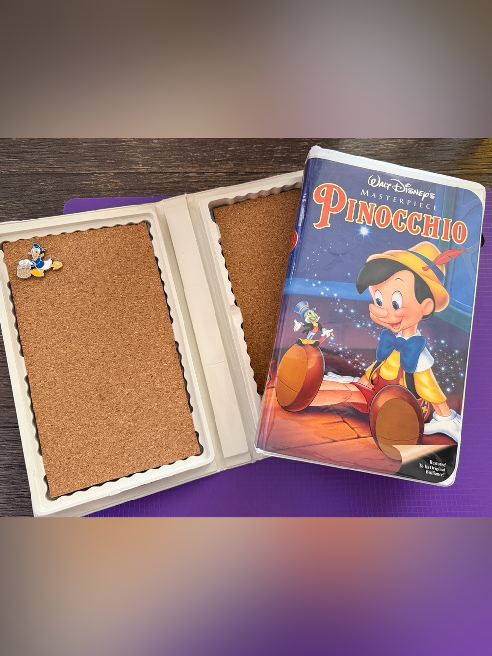 Vintage Disney VHS Pin Board — Pinocchio